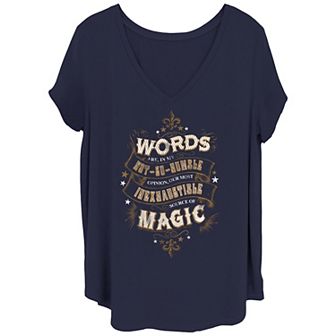 Juniors' Plus Size Harry Potter "Words In My Not So Humble Opinion" Graphic Tee
