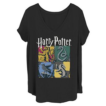 Juniors' Plus Size Harry Potter All Houses Tee