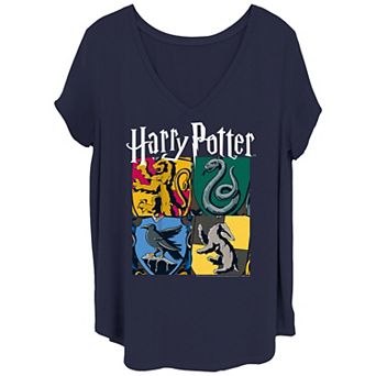 Juniors' Plus Size Harry Potter All Houses Tee