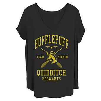 Juniors' Plus Size Harry Potter "Hufflepuff Quidditch" Tee