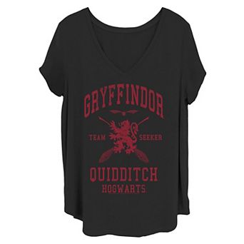 Juniors' Plus Size Harry Potter "Gryffindor Quidditch" Graphic Tee