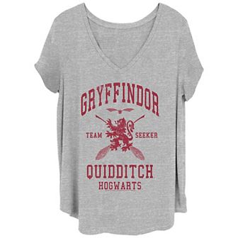 Juniors' Plus Size Harry Potter "Gryffindor Quidditch" Graphic Tee