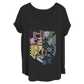 Juniors' Plus Size Harry Potter Group Teams Graphic Tee