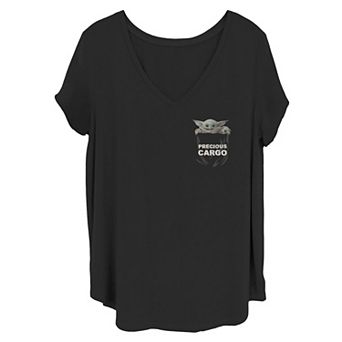 Juniors' Plus Size Star Wars Mandalorian Baby Yoda Tee