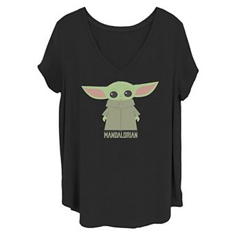 Juniors' Plus Size Star Wars Mandalorian Baby Yoda Tee