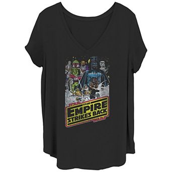 Juniors' Plus Size Star Wars Empire Hoth Group Shot Tee
