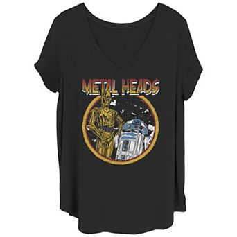 Juniors' Plus Size Star Wars C3PO & R2-D2 Graphic Tee