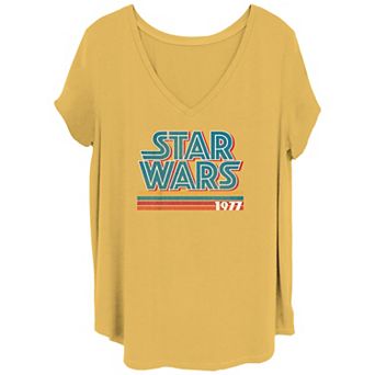 Juniors' Plus Star Wars Logo Tee