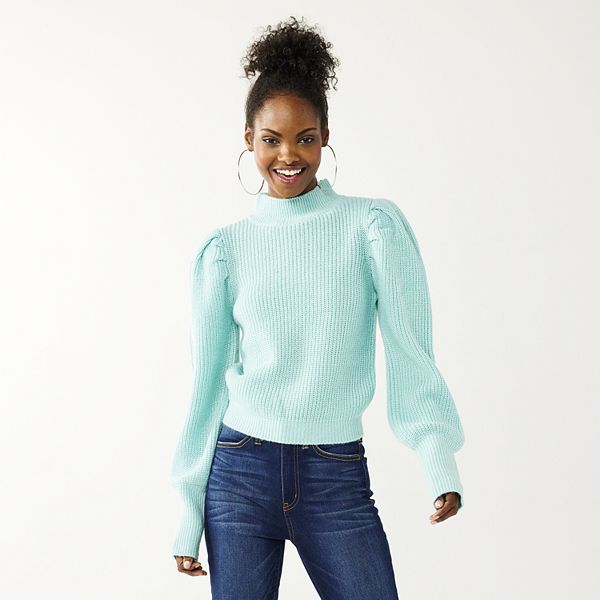 Puff sleeve turtleneck sale