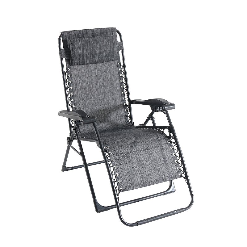 Sonoma Goods For Life Anti-Gravity Patio Lounge Chair, Dark Grey