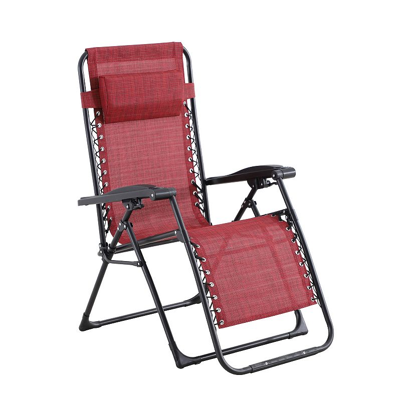 Sonoma Goods For Life Anti-Gravity Patio Lounge Chair, Dark Pink