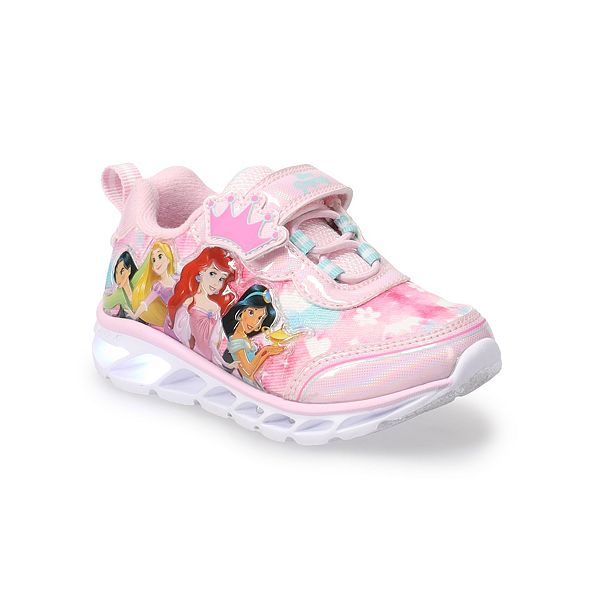 Sz Disney Toddler Girls Princess Light-Up Sneakers 6,7,8,9,12 