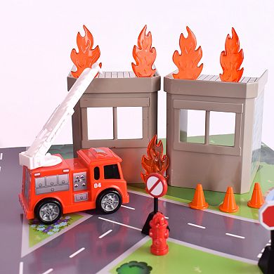 Maxx Action Micro Maxx Fire and Rescue Playset