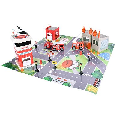 Maxx Action Micro Maxx Fire and Rescue Playset