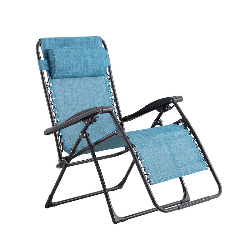 Sonoma Goods For Life XL Anti-Gravity Patio Chair, Turquoise/Blue