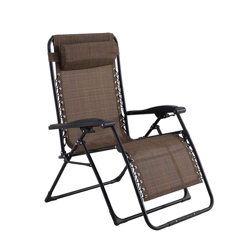 Sonoma Goods For Life XL Anti-Gravity Patio Chair, Med Brown