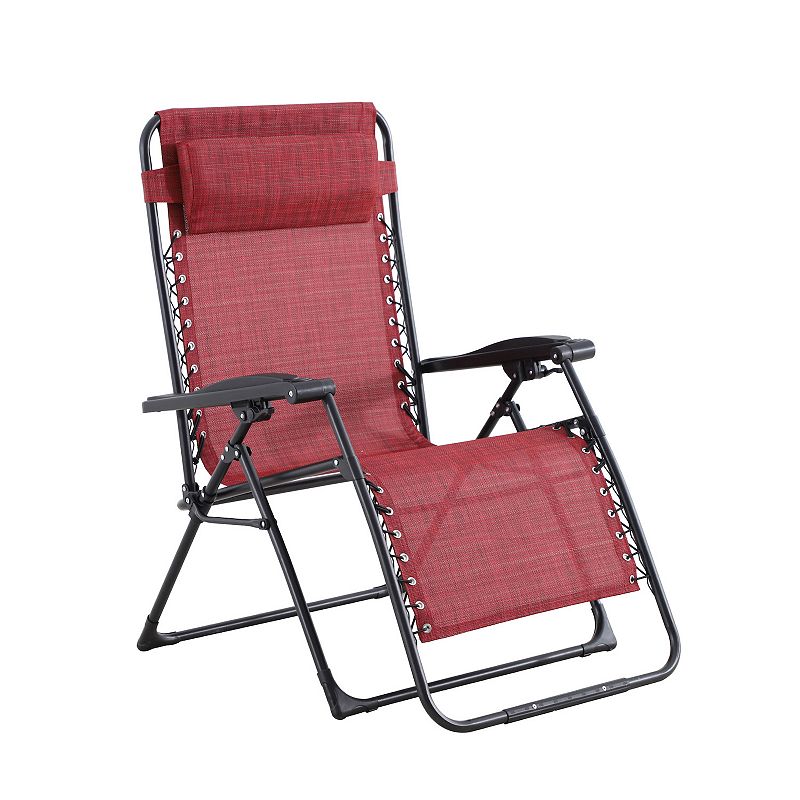 Sonoma Goods For Life XL Anti-Gravity Patio Lounge Chair, Dark Pink