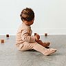 Baby Girl goumi Organic Cotton Blend Sleep & Play Footie