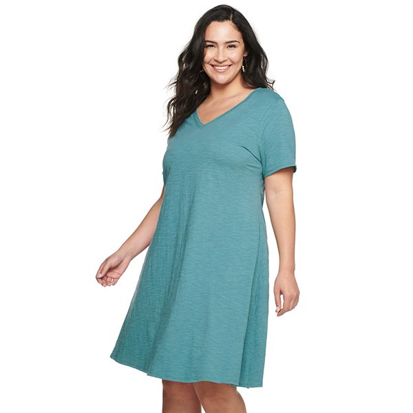 Plus size t shirt sales swing dress