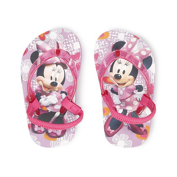 Details about   Toddler Girls  Pink MINNIE MOUSE Flip Flops Size 9-10 