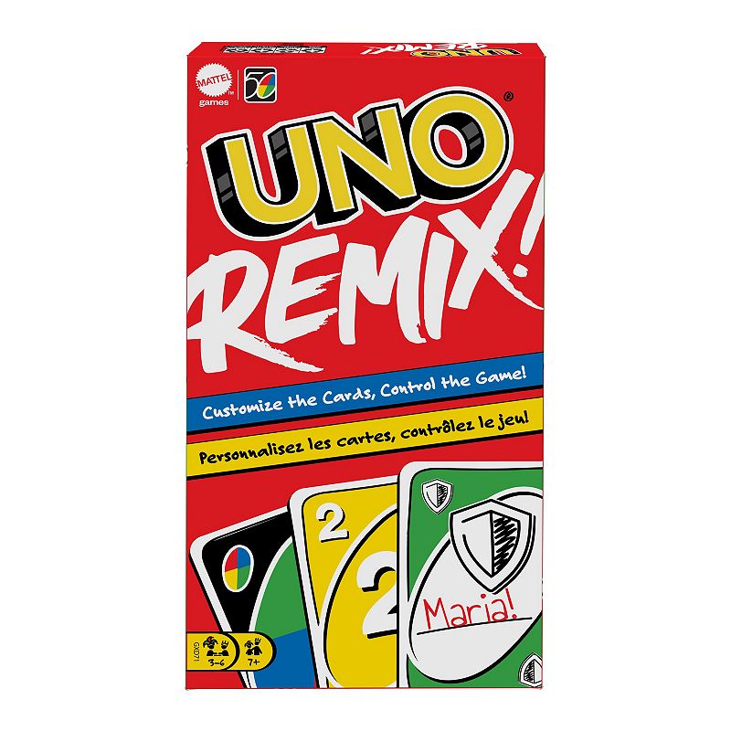 UPC 887961954616 product image for Uno Remix Personalized Cards Card Game, Multicolor | upcitemdb.com