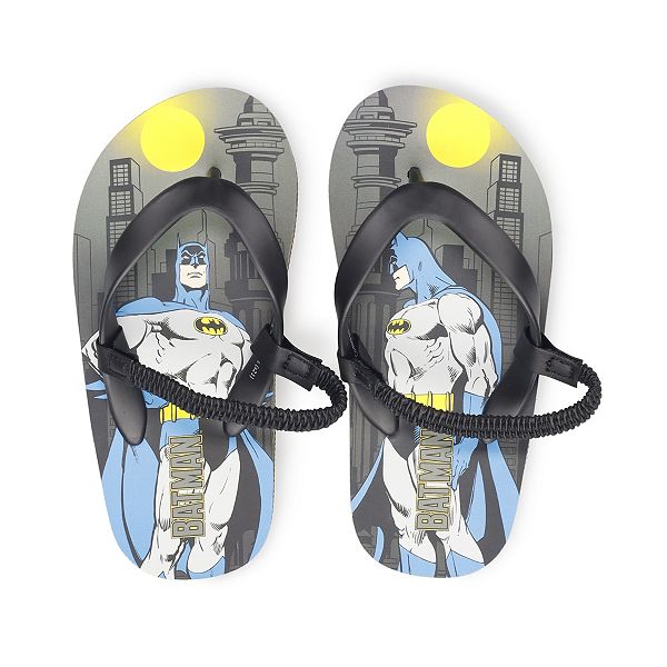 Boys batman hot sale flip flops