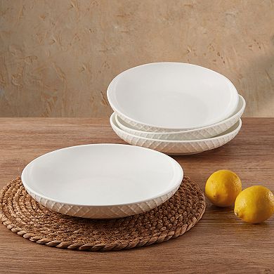 Mikasa Trellis Bone China 4-pc. Pasta Bowl Set