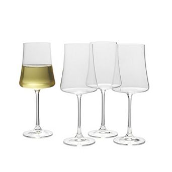 Mikasa 4 pc Aline White Wine Glass Set