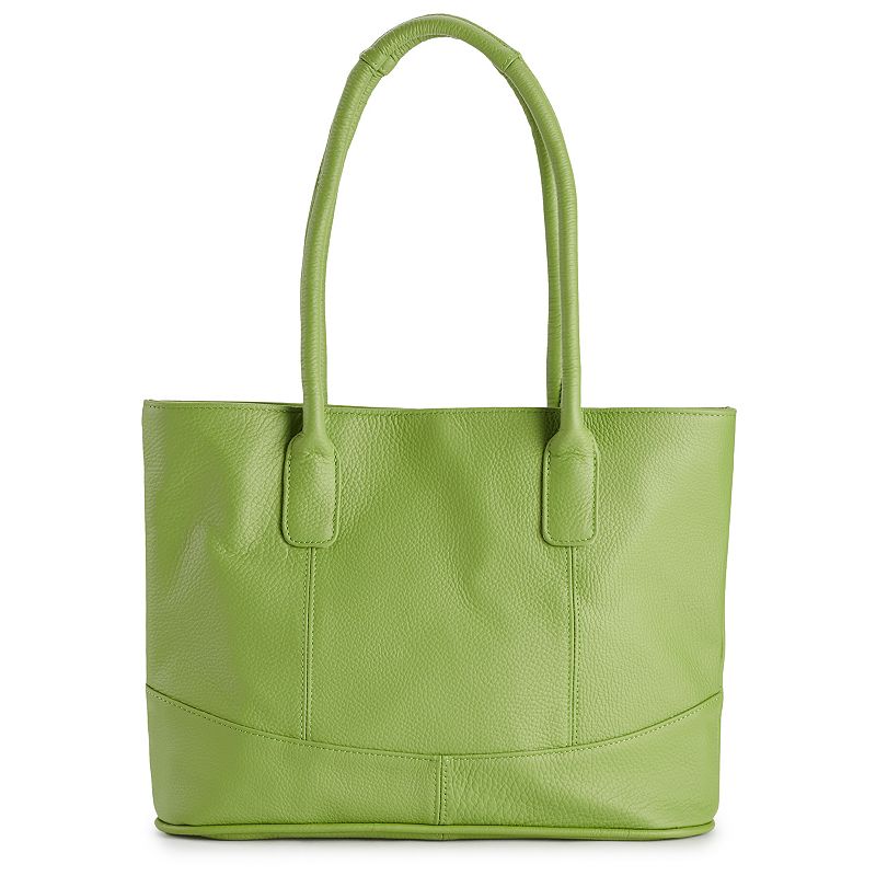 AmeriLeather Casual Leather Tote Bag, Green