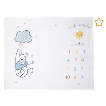 Disney's Winnie the Pooh Milestone Baby Blanket