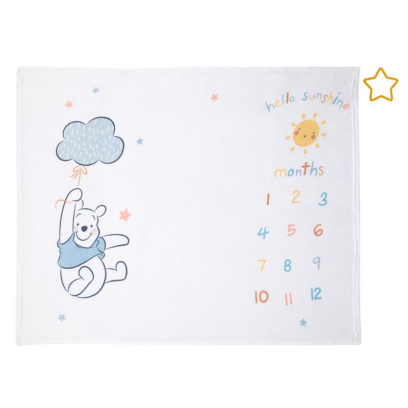 64197501 Disneys Winnie the Pooh Milestone Baby Blanket, Ye sku 64197501