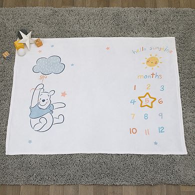 Disney's Winnie the Pooh Milestone Baby Blanket