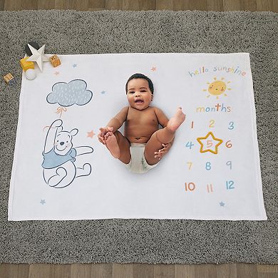 Disney's Winnie the Pooh Milestone Baby Blanket