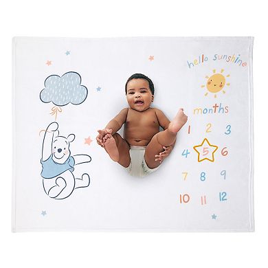 Disney's Winnie the Pooh Milestone Baby Blanket