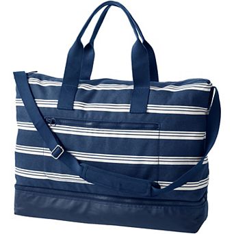 Lands' End Print Canvas Getaway Duffle Bag