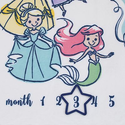 Disney princess milestone blanket sale