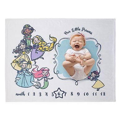 Disney Princess Milestone Baby Blanket