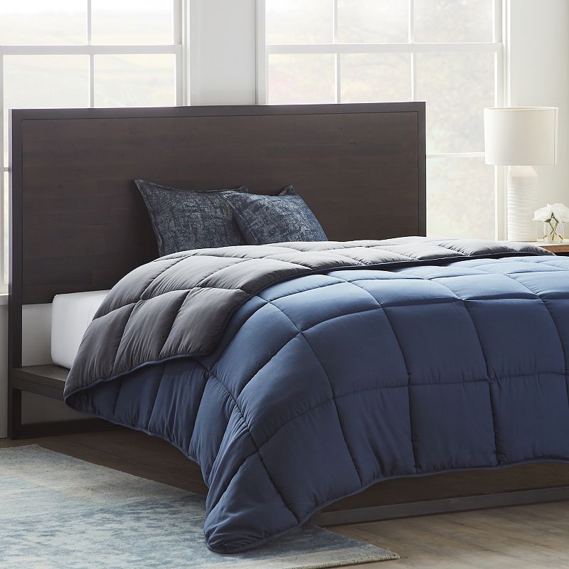 Lucid Dream Collection Microfiber Comforter, Blue, Full/Queen