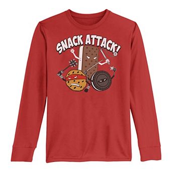 Boys 8-20 Snack Attack Cookies & Ice Cream Long Sleeve Tee