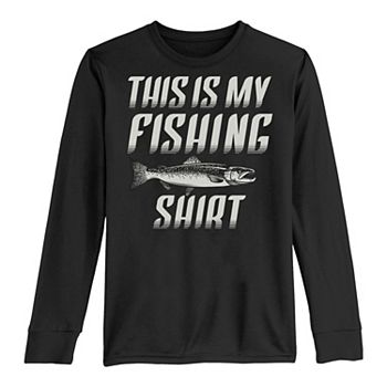 Boys 8-20 This Is My Fishing Shirt Long Sleeve Tee