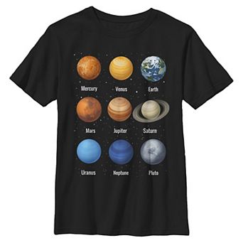 Boys 8-20 Earth Planet Lineup Detailed Tee