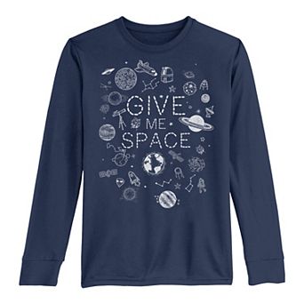 Boys 8-20 "Give Me Space" Long Sleeve Tee