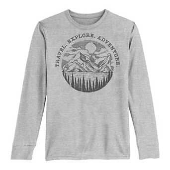 Boys 8-20 Travel Explore Long Sleeve Tee