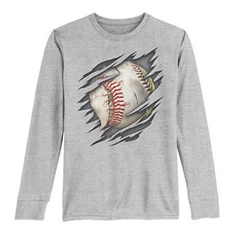 Boys 8-20 Baseball Ripper Long Sleeve Tee
