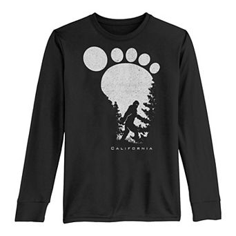 Boys 8-20 Bigfoot Stamp Fill Long Sleeve Tee