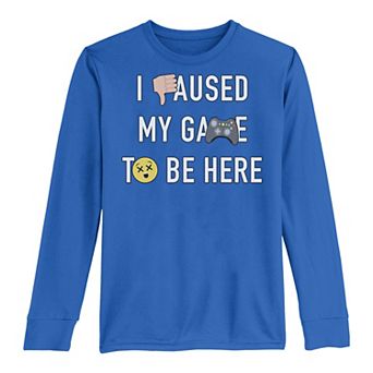 Boys 8-20 I Paused My Game To Be Here Graphic Tee