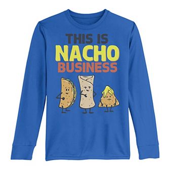 Boys 8-20 This Is Nacho Business Long Sleeve Tee