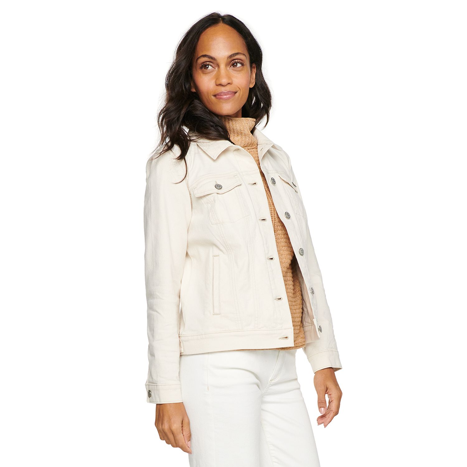 white cotton jacket womens