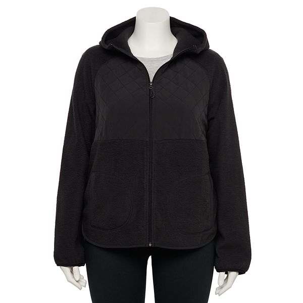 Plus Tek Gear® Hooded Quilted Sherpa Jacket