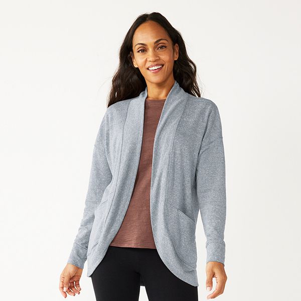 Women's Sonoma Goods For Life® Cozy Button Front Cardigan, Size: Large,  Dark Blue - Yahoo Shopping